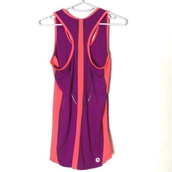 Marmot Racerback Tank Top Size XS Athletic Wear Pink Purple - Picture 6 of 7